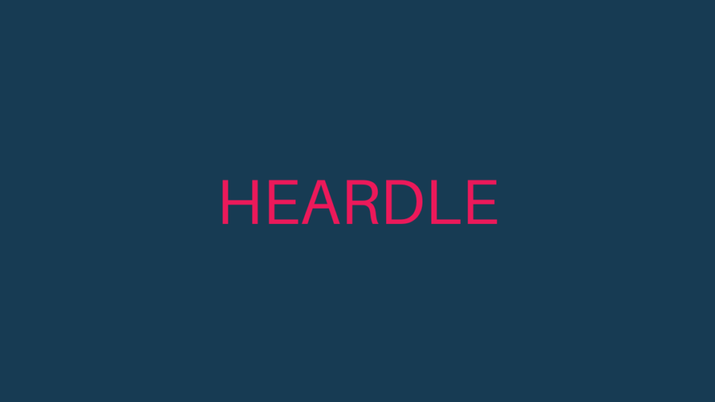 Comment jouer aux vieux jeux Heardle