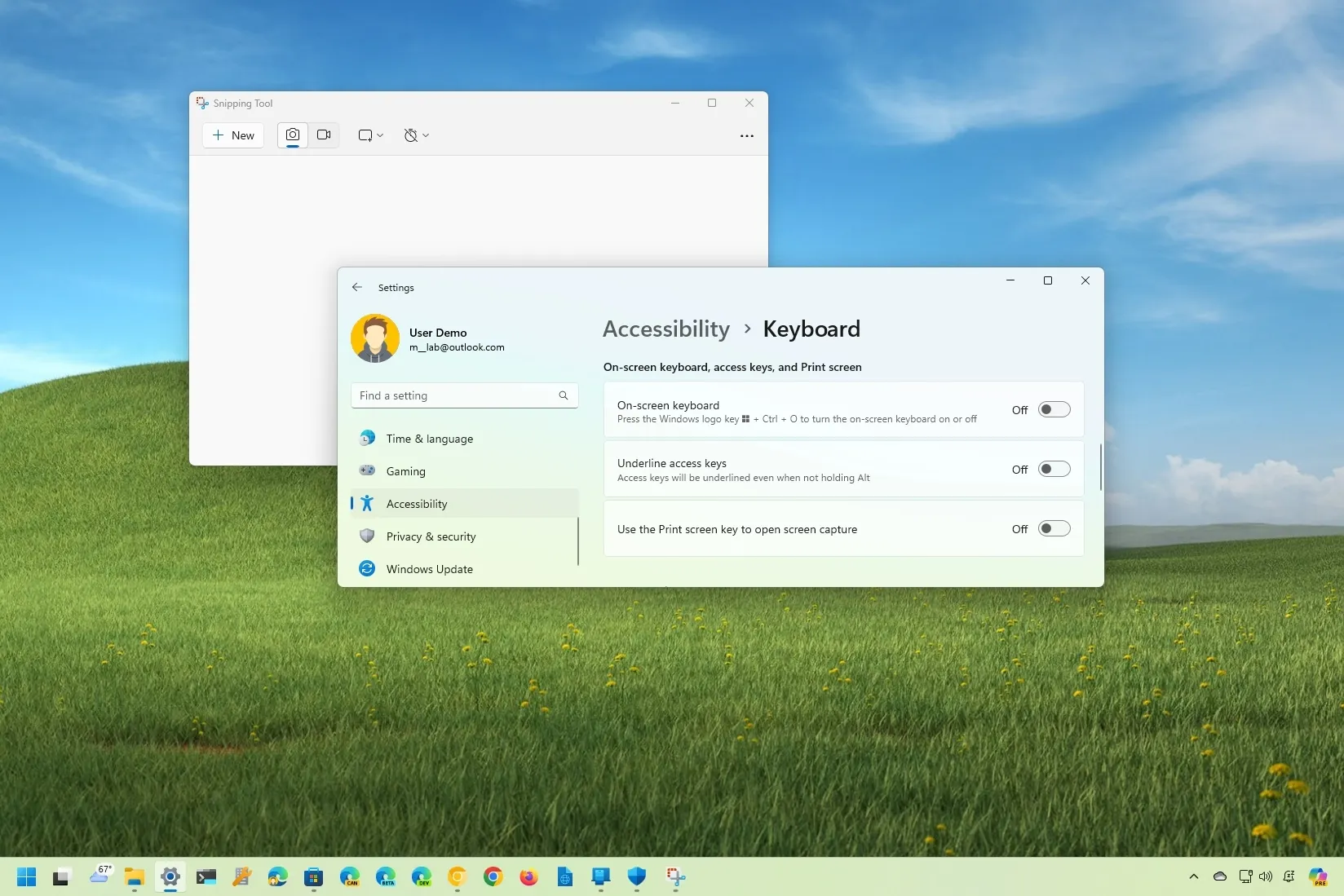 Comment activer (ou désactiver) la touche d’impression de l’outil de capture sur Windows 11