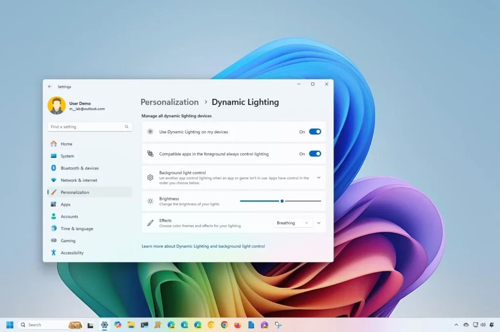 Comment activer l’éclairage dynamique du BIOS de la carte mère ASUS (UEFI) pour Windows 11