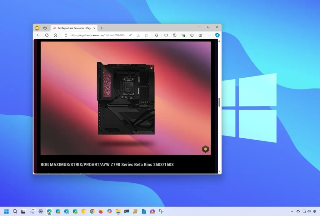 Comment installer la mise à jour du BIOS ASUS (UEFI) pour résoudre le problème des processeurs Intel 13e et 14e sous Windows 11