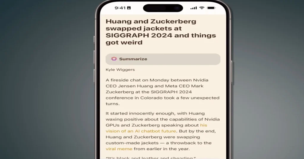 Comment résumer une page Web sur iPhone Safari [iOS 18.1]