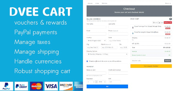 Dvee Cart - Script PHP de commerce électronique avec PayPal