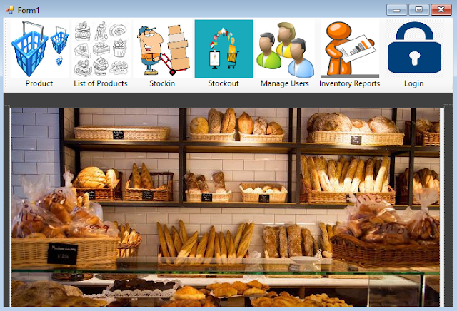 Système de gestion des stocks de boulangerie en c # avec code source