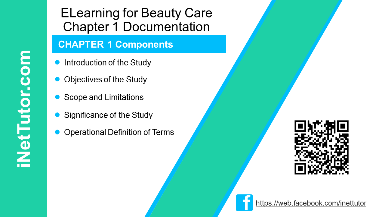 ELearning for Beauty Care Chapitre 1 Documentation