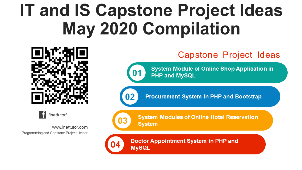 Idées de projets Capstone TI et SI Compilation Mai 2020