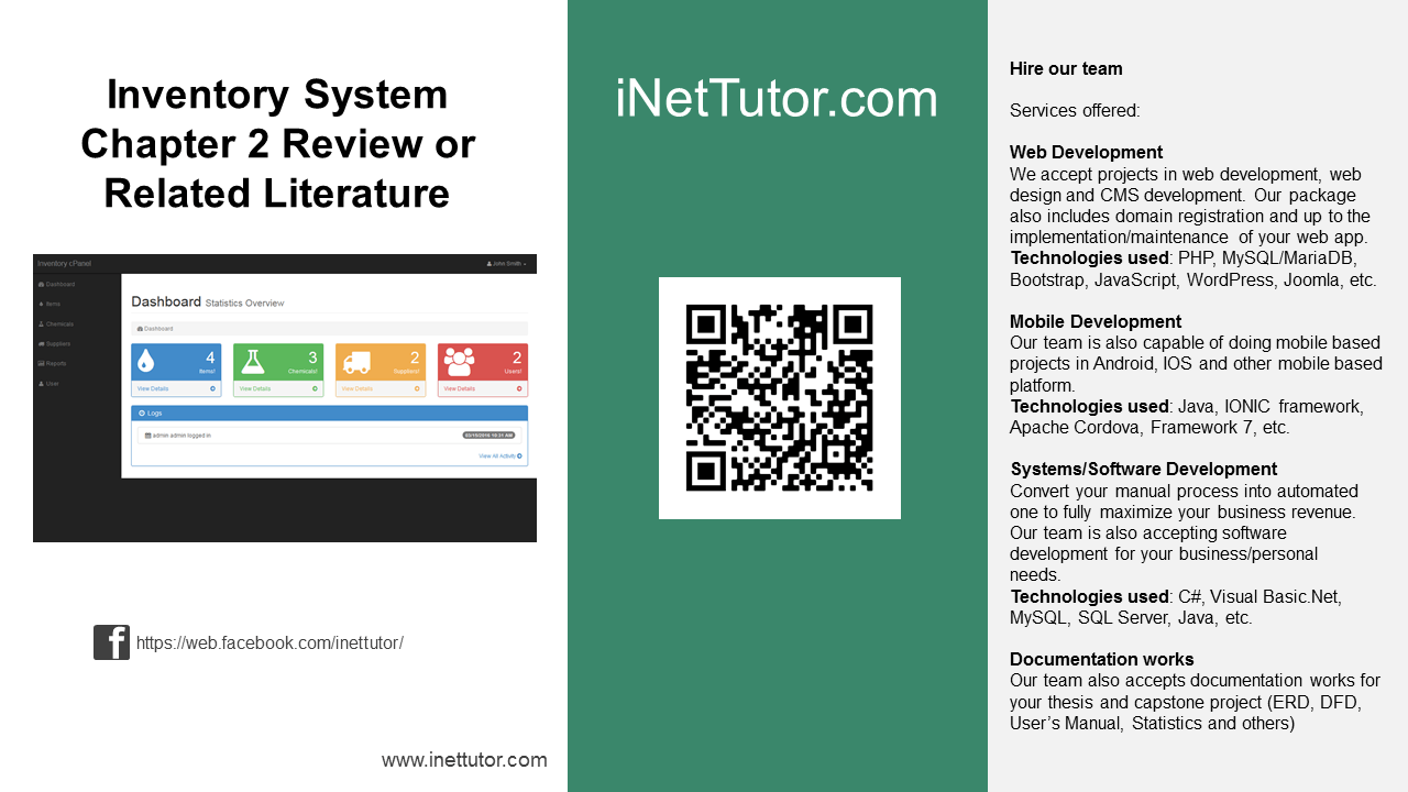 Système d'inventaire Chapitre 2 Examen ou documentation connexe