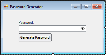 Conception de formulaire de générateur de mot de passe