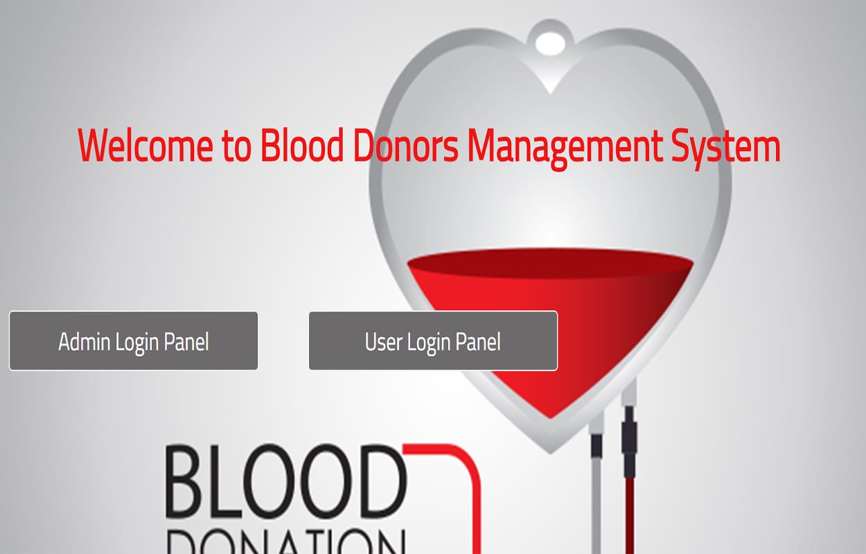 Système de gestion de banque de sang en PHP avec code source