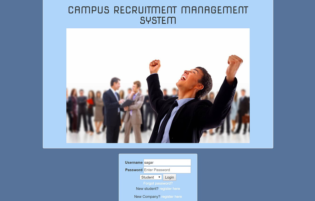 Système de gestion du recrutement sur les campus utilisant PHP avec le code source