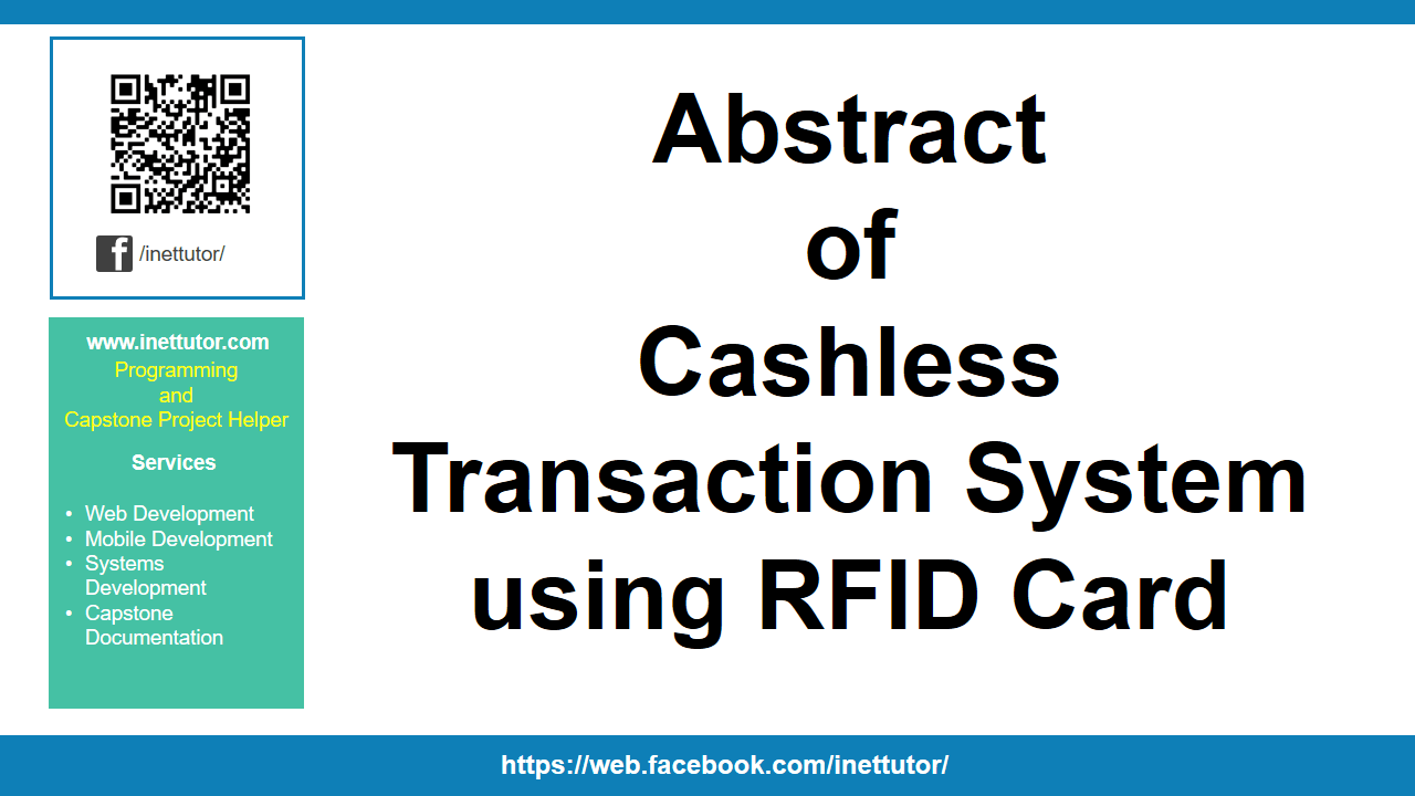 Résumé du système de transaction sans numéraire utilisant une carte RFID