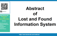 Résumé du système d'information sur les objets perdus et trouvés