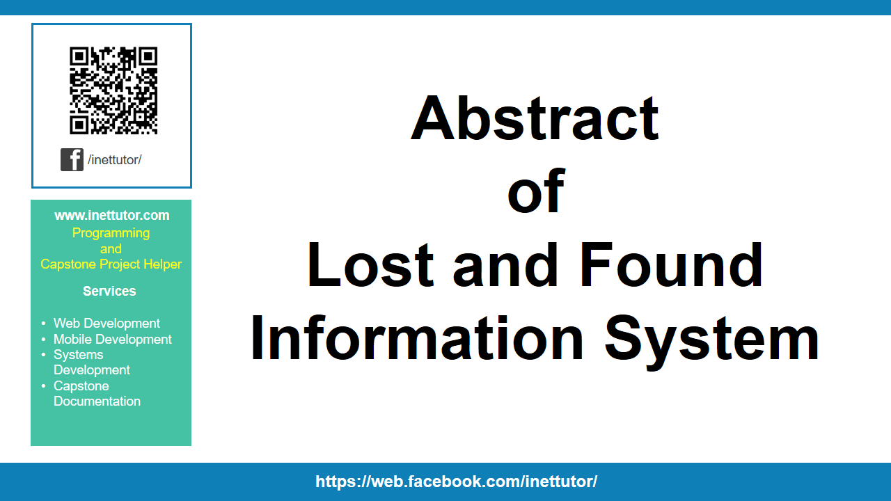Résumé du système d'information sur les objets perdus et trouvés