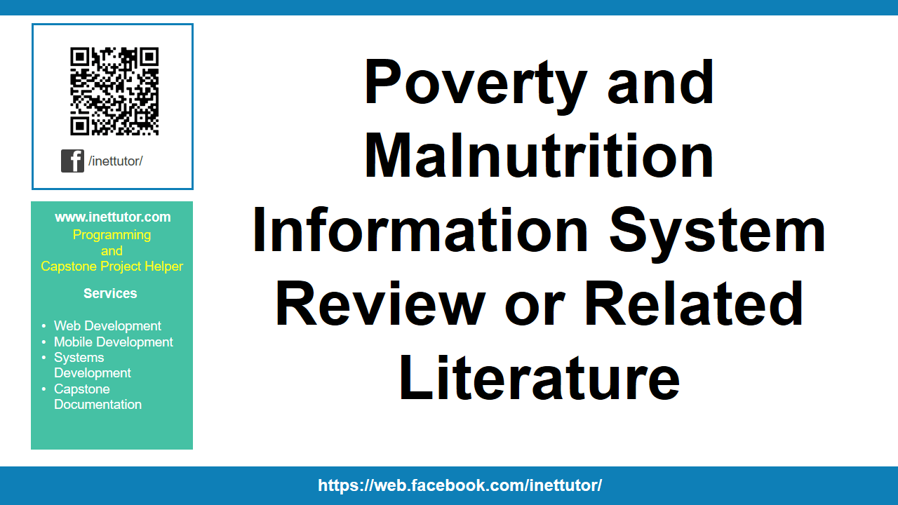 Examen du système d'information sur la pauvreté et la malnutrition ou documentation connexe