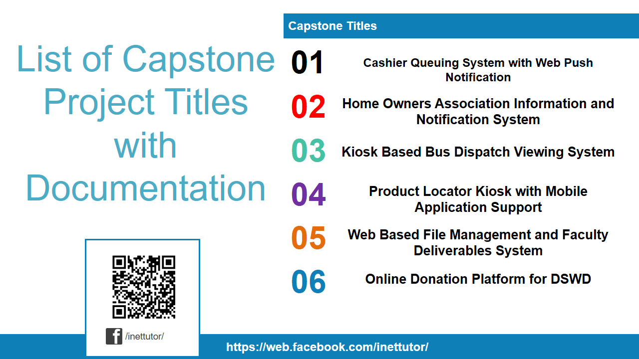 Liste des titres de projets Capstone avec documentation - Annonces