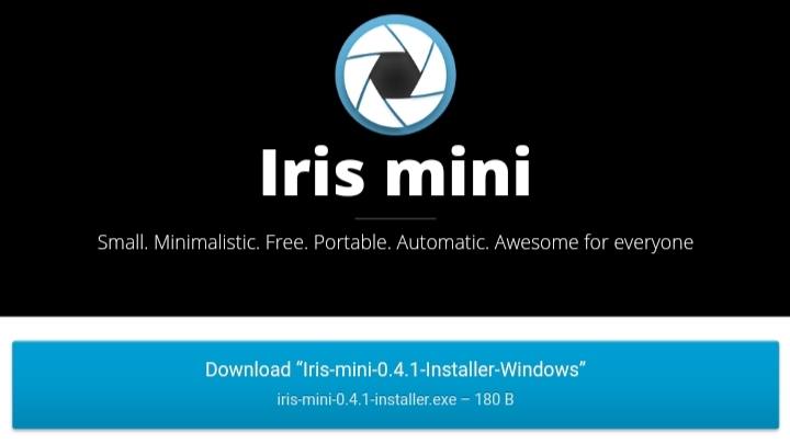 Application de filtre de lumière bleue Iris Mini pour Windows 11