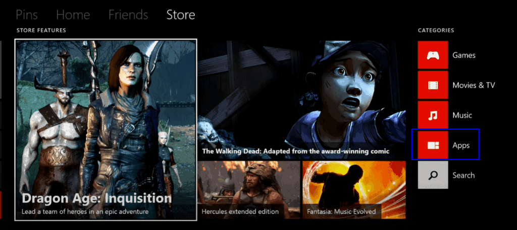  Funimation sur les applications Xbox-click