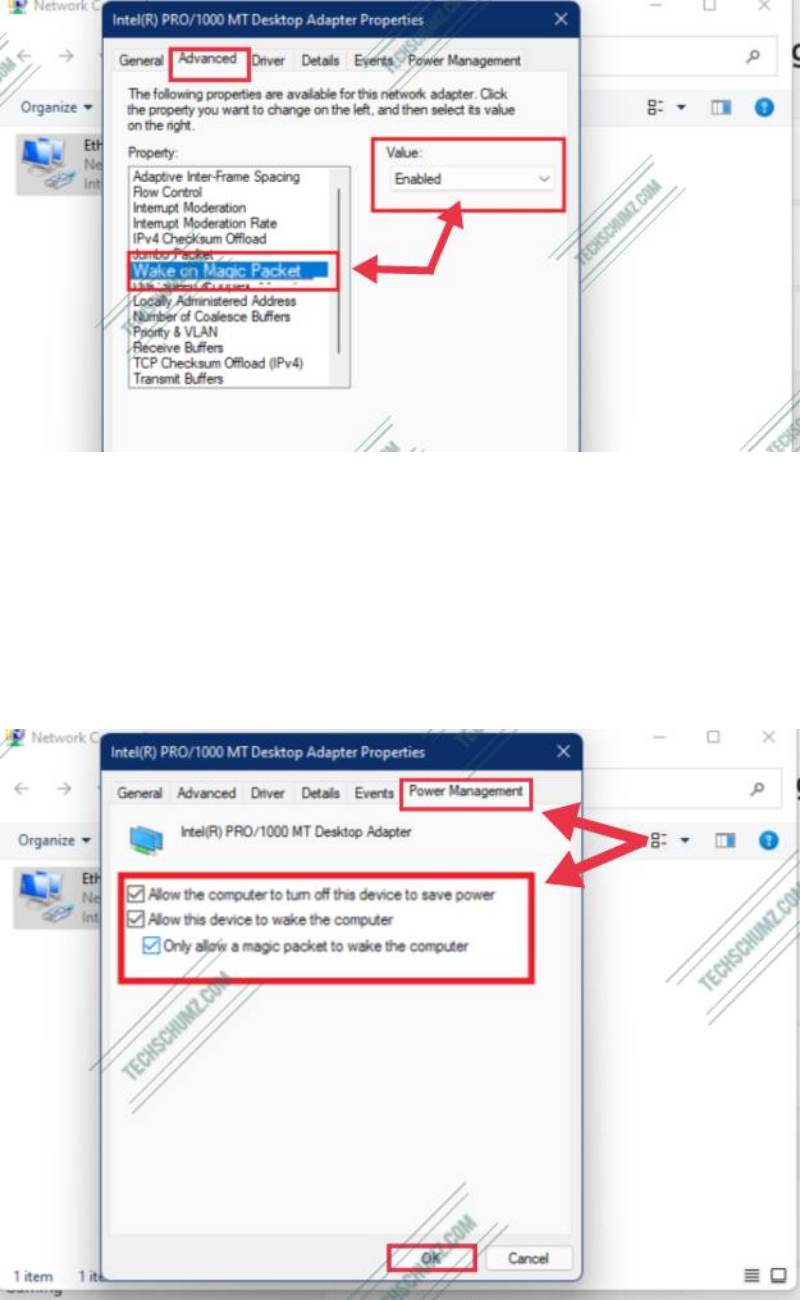 Désactiver Wake on LAN sur Windows 11