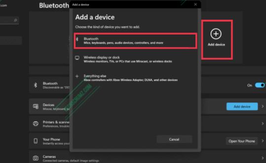 Ajouter un appareil Bluetooth sous Windows 11