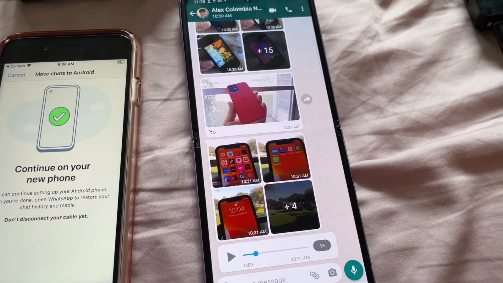 Transférer les chats WhatsApp de l'iPhone vers Android