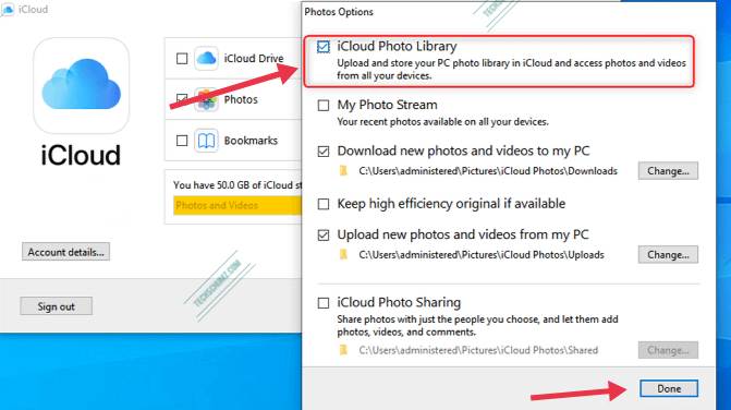 Transférer des photos iPhone ou iPad vers un ordinateur Windows 11 via l'application iCloud