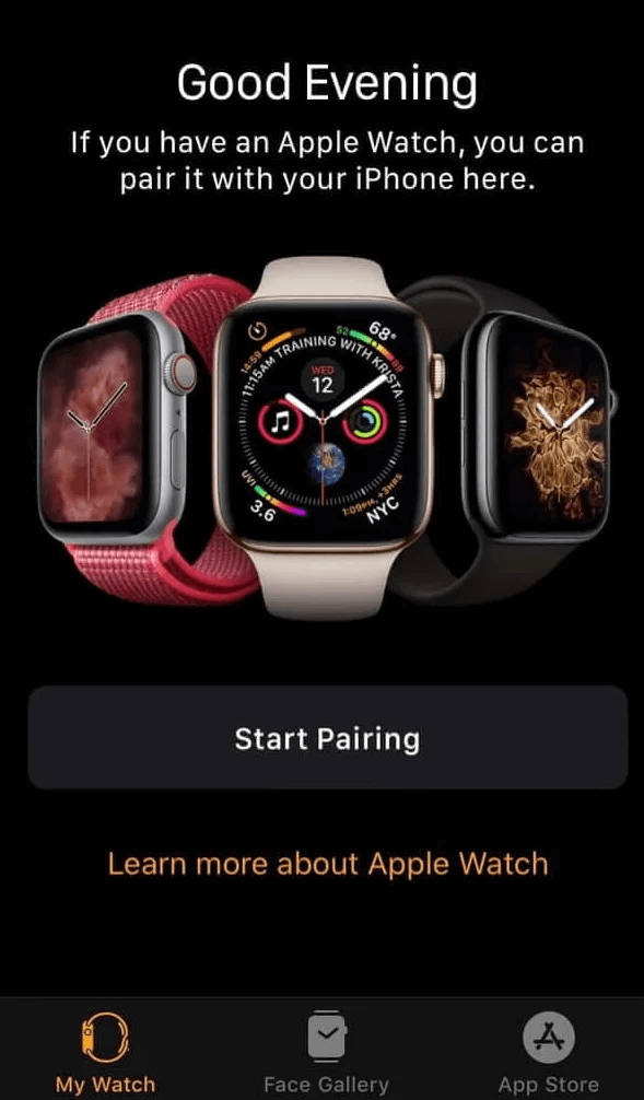 appairez votre Apple Watch avec l'iPhone