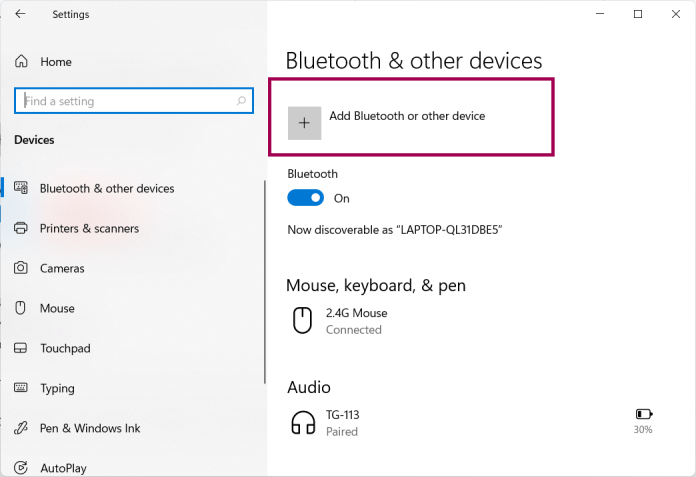 Associer un appareil Bluetooth sous Windows 11
