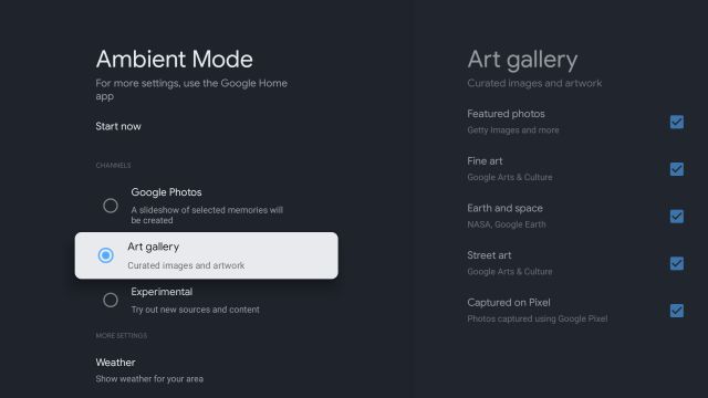 Ambient mode