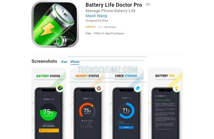 Autonomie de la batterie Doctor Pro
