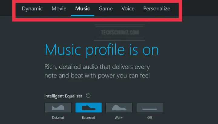 Application Dolby Atmos sur Windows 11