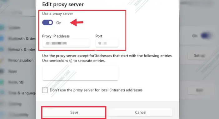 Configurer manuellement un serveur proxy sur Windows 11