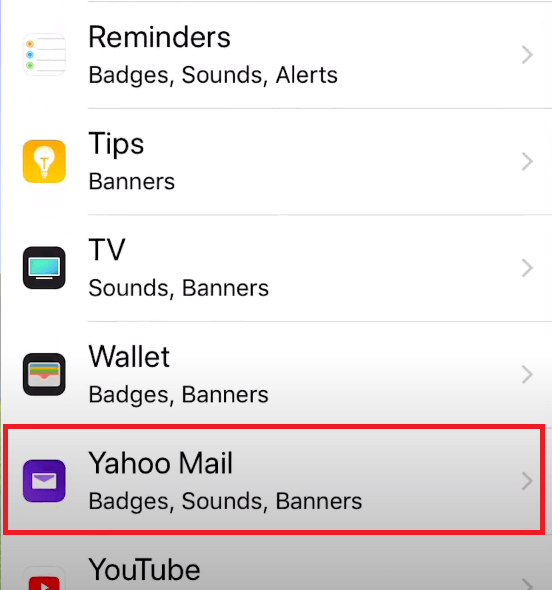 Configurer Yahoo Mail sur Apple Watch