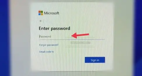 Connectez-vous au compte Windows