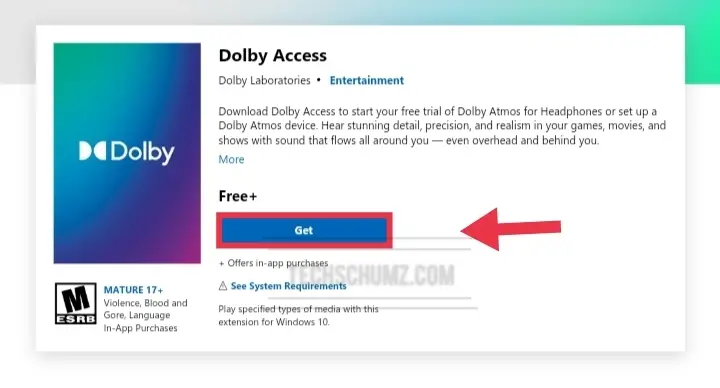 Obtenez Dolby Access depuis le Microsoft Store
