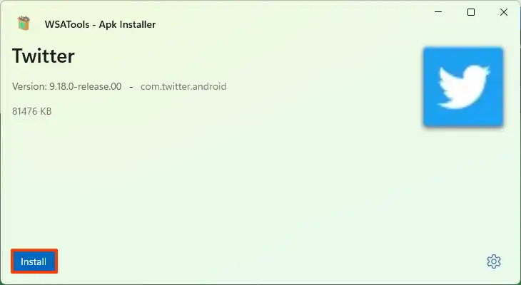 Application Android à chargement latéral Windows 11
