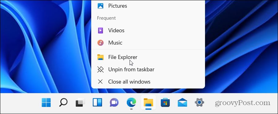   lancer l'explorateur de fichiers Windows 11