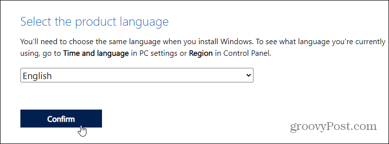 Sélectionnez la langue pour Windows 11