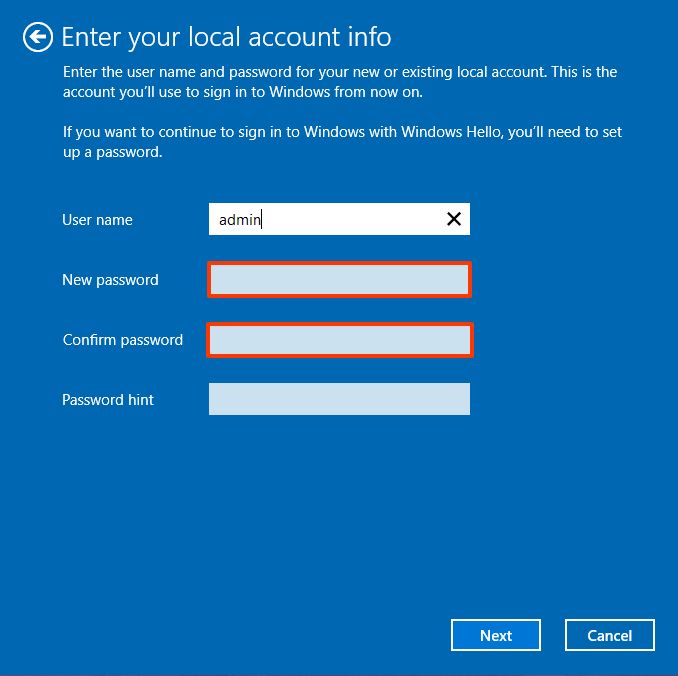 Supprimer le mot de passe de Windows 10