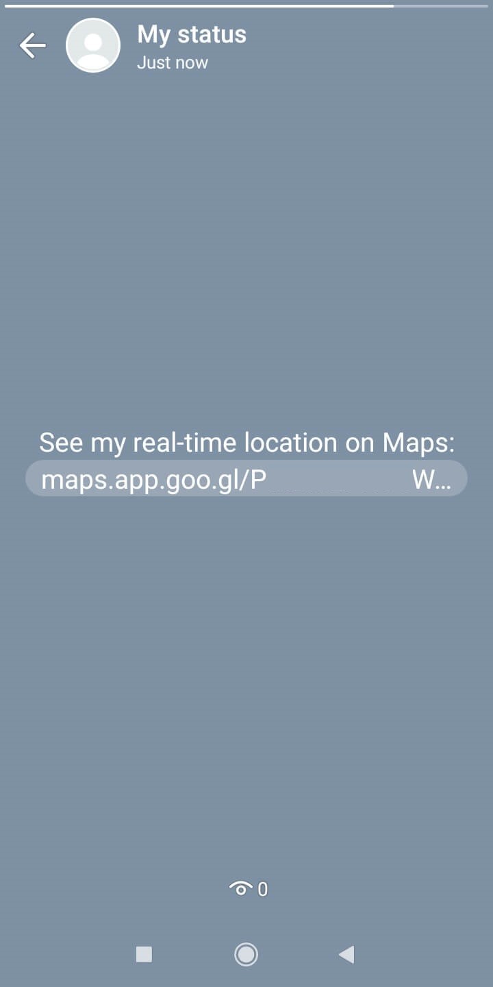 Ajouter un emplacement sur le statut WhatsApp