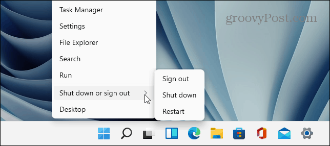 Arrêtez le bouton de démarrage de Windows 11