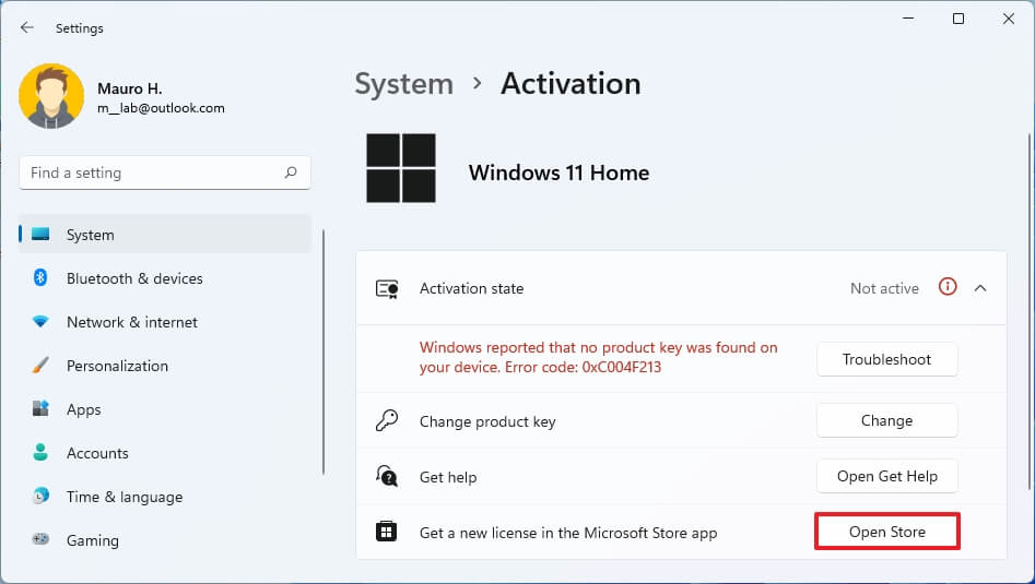 Acheter l'option Windows 11 Pro
