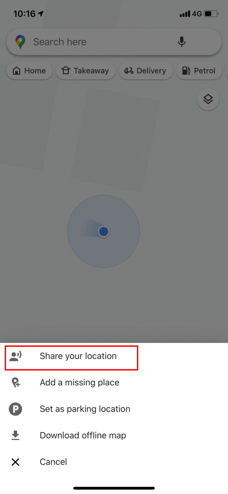 Ajouter un emplacement sur le statut WhatsApp