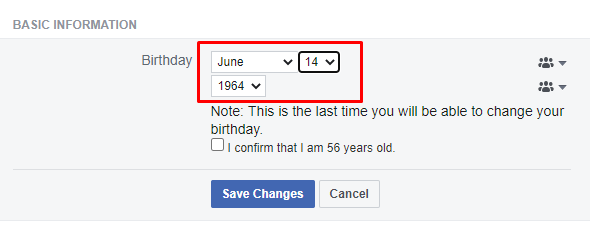 Changer d'anniversaire - Comment changer la date d'anniversaire sur le profil Facebook