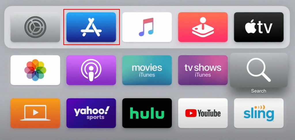 Sélectionnez App Store - Animal Planet sur Apple TV