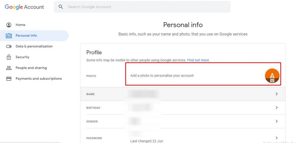 Photo - Comment changer l'image de profil sur Gmail