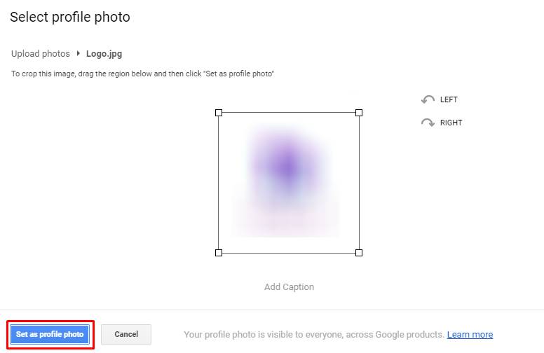 définir comme photo de profil - Comment changer la photo de profil sur Gmail