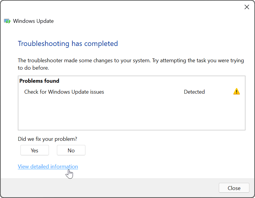 Dépannage de Windows Update