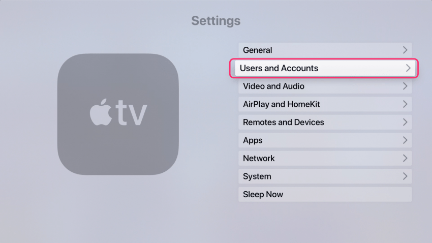 Basculer entre plusieurs utilisateurs Apple TV