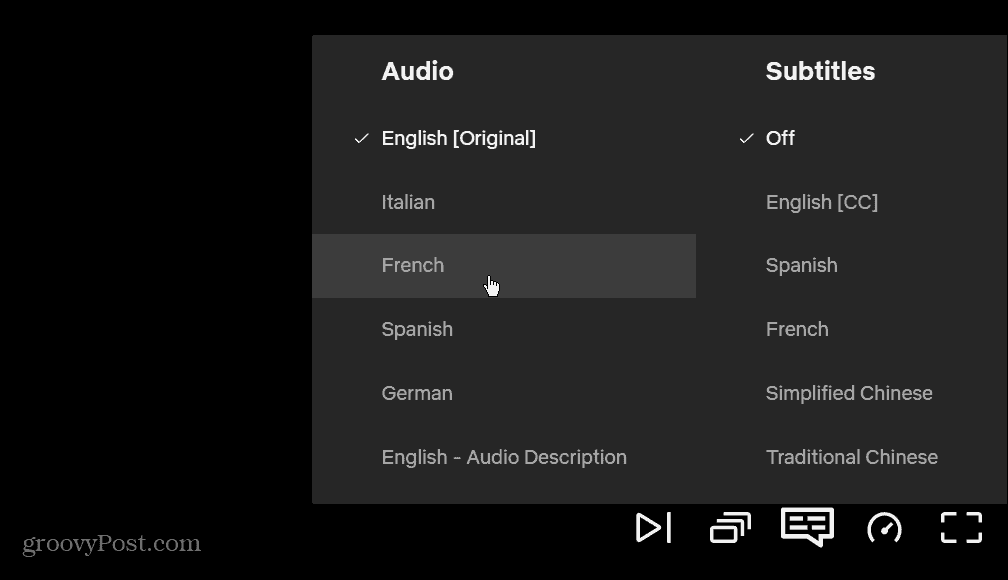 changer le web des sous-titres