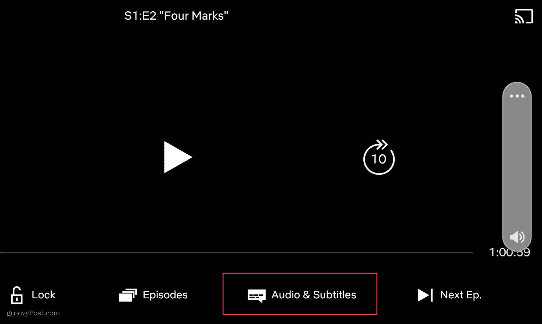 audio et sous-titres netflix mobile
