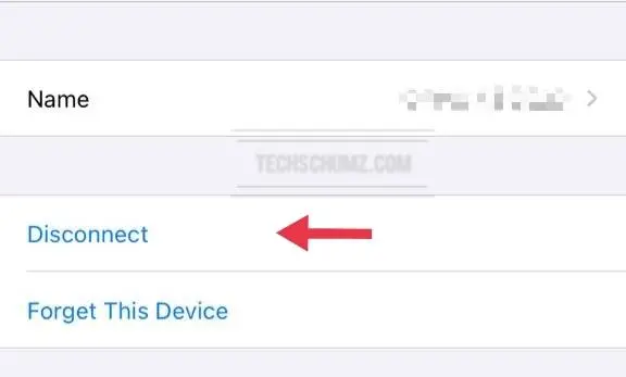 Déconnectez-le de l'iPhone